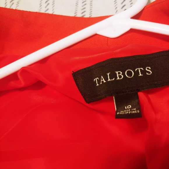 TALBOTS fire red🔥 open front blazer jacket! - Picture 12 of 15